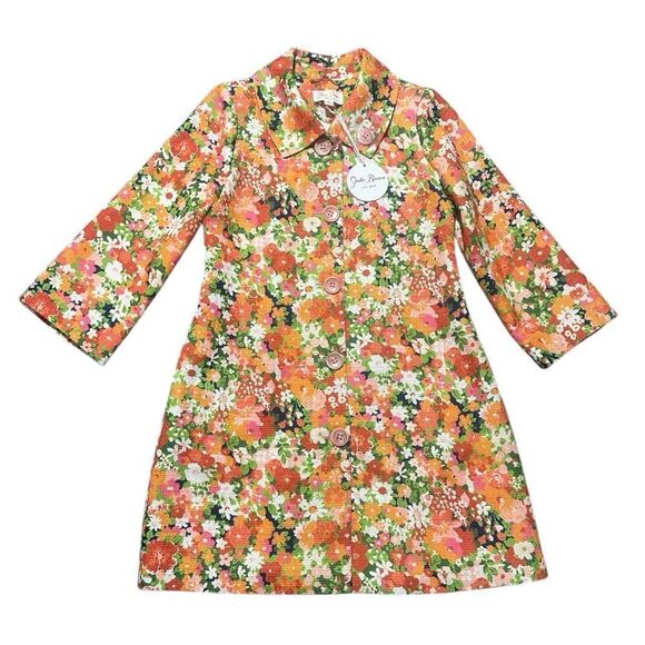 Julie Brown Mod Style Mildred Topper Coat in Bora Bora Size Medium NWT - Picture 2 of 16